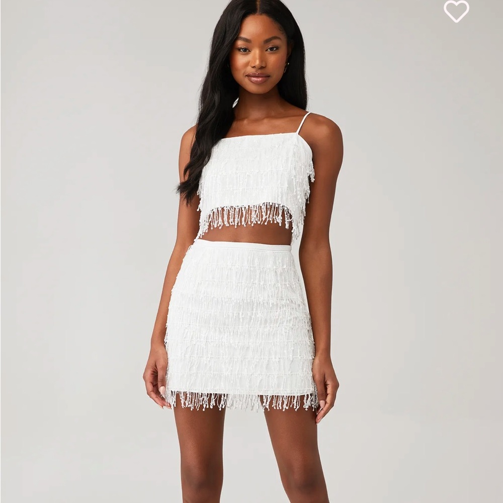 Baylor White Pyper Beaded Set
